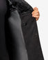 Mens Peacoat With Fur Collar - Black Wool Button Coat