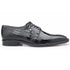 Belvedere Batta Men's Black Genuine Ostrich Oxfords