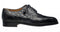 Belly Alligator Leather Shoes Men Black Italian Ferrini Wingtip