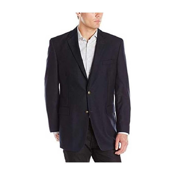 BUTTON NOTCH COLLAR SINGLE-BREASTED BLAZER