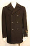 Double Breasted Designer men's Wool Peacoat Sale Dark color black