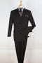 Mens Black Double Breasted Suit - Mens Double Breasted 1920'S Wide Bold Gangster Pinstripe Suit in Black