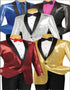 Mens Gold Sequin Tuxedo Blazer