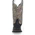 Laredo Isaac Black and Grey Leather Square Toe Shaft Boots for Men
