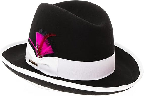 Premium Godfather Hat - Homburg Hat - Men's Homburg