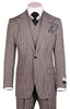 Black And White Check, Pure Wool, Wide Leg Suit And Vest