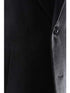 Men's Caravelli Two Button 3/4 Length Black Long men's Car Coat Dress Topcoat - Winter coat