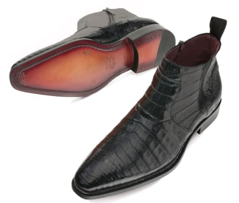 Blackmore Genuine Crocodile Black By Mezlan Made In Spain Brand