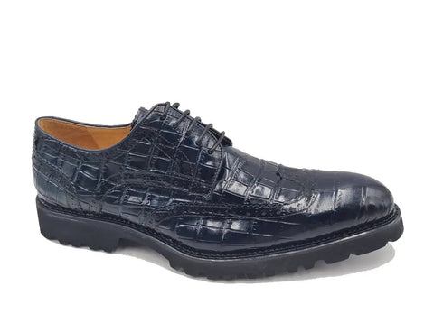 Blucher Style Alligator Embossed Oxford