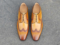 Carrucci Blucher Style Wingtip Derby