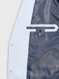 Blue Striped Seersucker Jacket