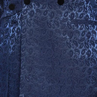 Knot Side Textured Paisley 2pc Tuxedo, Blue