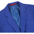 Mens two button slim fit sport coat blue purple blazer