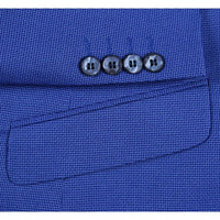 Mens two button slim fit sport coat blue purple blazer
