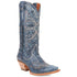 Dan Post Womens Rema Blue Snip Toe Leather Western Boots