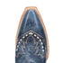 Dan Post Womens Rema Blue Snip Toe Leather Western Boots