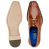 Men's Belvedere Bolero Ostrich Moc Toe Dress Shoe in Camel