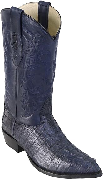 J Toe Cowboy Boots - J Toe Western Boots - Original Brown Caiman (Gator) Tail LeatherJ-Toe Boot