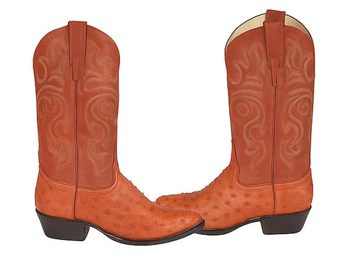 Botas de Avestruz Original Horma Puntal WW-29903