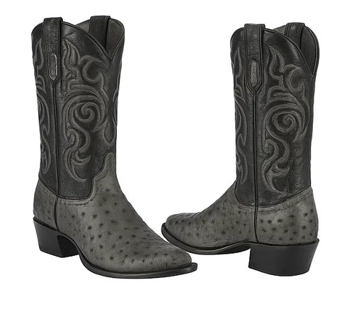 Botas de Avestruz Original Punta Redonda LAB-650309