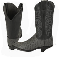 Botas de Avestruz Original Punta Redonda LAB-650309