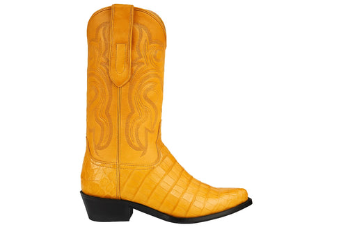 Botas de  Cocodrilo - Caiman Cola Horma Puntal- A