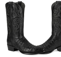 Botas de Cocodrilo Caiman Cola Horma Puntal -C
