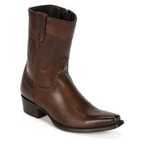 Botas de Cuero Pull Up Corta Horma Dubai LAB-479B3816