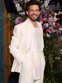 Bridgerton Premiere Jonathan Bailey White Suit
