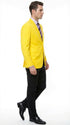 Men’s Bright Yellow Blazer – Classic Two Button Formal Sport Coat for Wedding, Party and Statement Wear