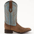 Ferinni Boot - Mens Dress Cowboy Boot  - Ferrini Men's Hunter Square Toe Boots Handcrafted - Brown