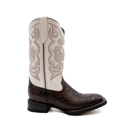 Ferinni Boot - Mens Dress Cowboy Boot  - Men's Ferrini Kai Sea Turtle Print Boots Handcrafted Brown  in Brown