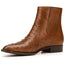 Men's Belvedere Roger Ostrich Quill Dress Boot in Brown