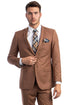 Brown Wedding Suit - Jacket + Pants - Brown Tuxedo - Brown Groomsmen  Notch Lapel Suit