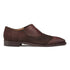 Mezlan Brown Ostrich and English Suede Gored Slip On Dress Shoes for men