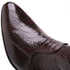 Los Altos Mens Brown Genuine Ostrich Leg Leather Ankle Boots