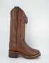 Los Altos Men's Brown Genuine Pirarucu Wide Square Toe Boot