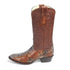 Los Altos Brown Boots Genuine Python Skin