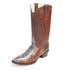 Los Altos Brown Boots Genuine Python Skin