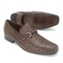 Los Altos Brown Genuine Full Quill Ostrich Slip-On Loafers