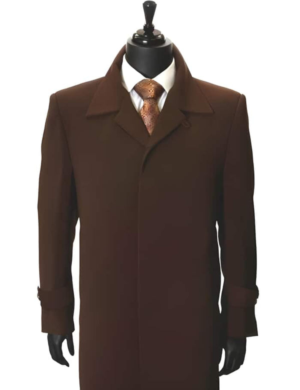 All Weather Microfiber Gaberdine Dress Coat Priced Available In Big & Tall Sizes Trendy Classic Big And Tall Trench Coat Coco Chocolate brown