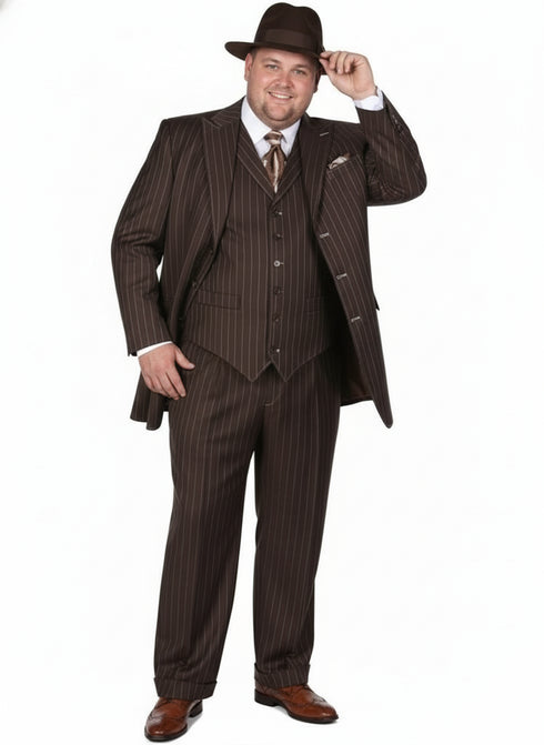 Brown Pinstripe - Zoot Suit