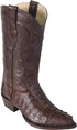 J Toe Cowboy Boots - J Toe Western Boots - Original Brown Caiman (Gator) Tail LeatherJ-Toe Boot