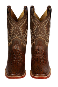 Botas Cuadrada de Cocodrilo Caiman Lomo