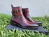 Buckle Leather Strap Boots Carrucci