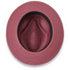 Tapa Crushable Straw Hat Fedora in Burgundy