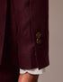 Mens Linen Suit For Beach Wedding - Summer Suit in Burgundy