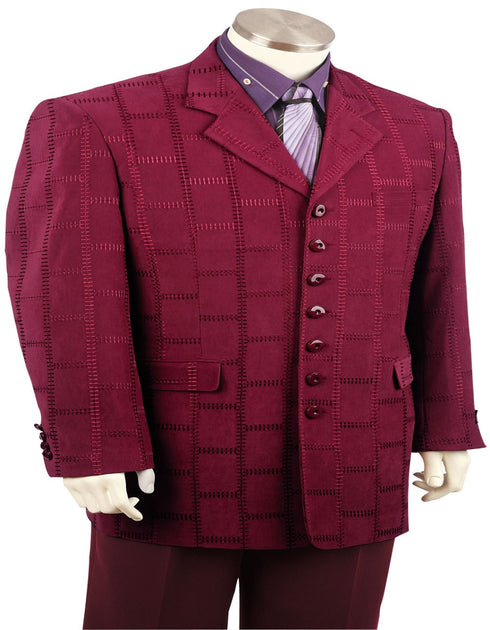 Burgundy Seven Button - Maroon Color Fashion suit