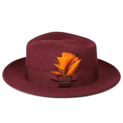 Fedora Hat in 10 Colors - 100% Australian Wool fabric