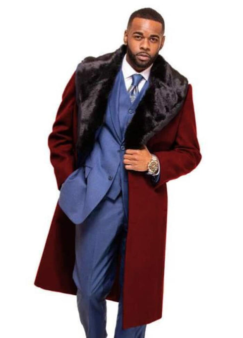 Burgundy Overcoat 